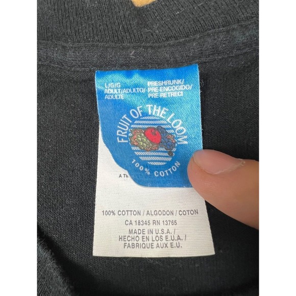 Vintage 90s DARE Black Single Stitch T-shirt Size L USA Cherry Creek Schools - Picture 4 of 5